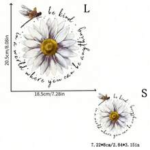 Energetic Sunflower Heart-Shaped Sunflower Heat Transfer Sticker Pattern, Iron-On Heat Press For T-Shirt DIY, Clothing, T-Shirt, Pillowcase, Jacket, Easy Heat Press Decal, Washable Heat Transfer Sticker, Clothing Iron-On Patch, T-Shirt Making, Pillow Decoration, Garment Accessories And Stickers - Multicolor - View 8