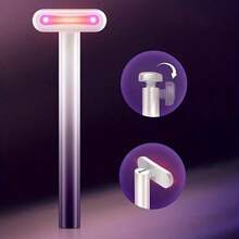 Aedwdpe EMS Microcurrent Heated Eye Massager - Eye Cream Infuser Beauty Device For Daily Eye Care & Relaxation - 粉色 - 查看 6