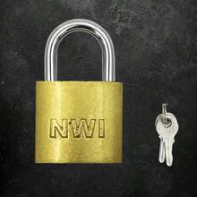 Cerradura de imitación de cobre de haz corto - Dorado - Ver 5