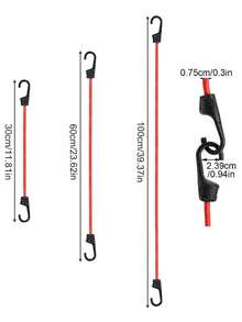 Bicycle Luggage Hook Rope, Elastic Luggage Strap, Cargo Fixing Belt And Elastic Reinforcement Belt. Suitable For Camping, Bicycles, Folding Bicycles And Luggage. Can Be Used To Secure Luggage, Baskets, Plants, Fitness Equipment And Set Up Waterproof Cloth. High Tensile Strength, Durable, Ideal For Cycling Or Travel., Camping Equipment, Camping Essentials - Multicolor - View 12