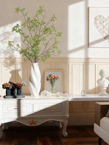 1 根 41.3 英寸人造绿植枝条，高大仿真植物，树枝状仿真绿植，榕树枝叶，非常适合插花、花瓶填充、办公室装饰、情人节礼物，也适用于办公室、花园、商店、桌子和家居装饰。 - 彩色 - 查看 4