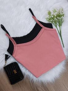 Set Of 2 Women's Ribbed Tank Tops With Spaghetti Straps – Casual Fashion (S/M/L) - Multicolor - View 5