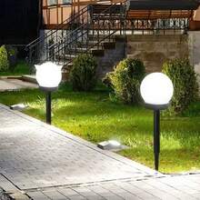Round Ball Lawn Light, Chinese Style Minimalist Waterproof Lighting, Courtyard Garden Pathway Villa Outdoor Lamp - Multicolor - View 4