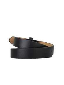 1pc, Ladies' Belt. A Selection Of Solid-Colour Fashion Belts With Gold Buckles. Versatile Belts Suitable For Dresses And Trousers, An Everyday Accessory For All Seasons. - Multicolor - View 7