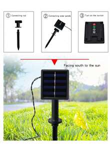 1串 20/30/50 LED 4米/5米/7米彩色泡泡球8模式太阳能灯串，户外花园装饰水晶球灯，派对装饰LED泡泡球太阳能灯，圣诞装饰，露营灯，移动季节户外LED灯 - 彩色 - 查看 9