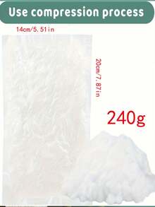 50克/240克/520克柔软蓬松的白色聚酯纤维填充物 - 高弹性和极致柔软，适用于毛绒玩具、抱枕、宠物床 - 易于使用的填充材料 - 耐用且蓬松 - 可用于缝纫和手工制作 - 可与泰迪熊、装饰品、毛绒玩具、装饰靠垫等搭配使用 - 超细纤维聚酯填充物/优质聚酰胺纤维填充物，枕芯为PP棉，可用于制作圣诞树冬季仙境雪景装饰 - 白色 - 查看 3