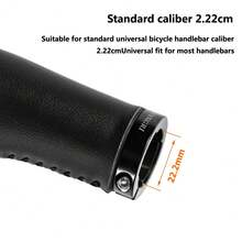 مقابض قبضة دراجة جبلية من سبيكة الألومنيوم مع قفل، إكسسوارات دراجة من جلد السيليكون الناعم مضاد للانزلاق - مقابض جلدية من الألياف الدقيقة - مشاهدة 6