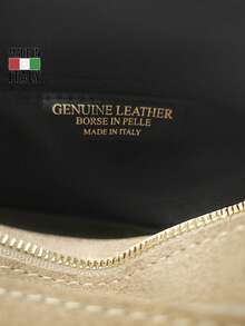 Women's Shoulder Bag. Made In Italy. Made Of Genuine Leather. Travel, Vacation, Work, Commuting. Y2k. Versatile. Multiple Colors Available. - D23 Black - View 4