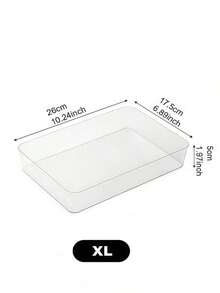 Transparent Drawer Storage Box, With Dividers, Multiple Sizes Available, Stackable Storage, Suitable For Desktops, Office Desks, Cosmetics, Office Supplies And Miscellaneous Items, Drawer Storage Box, Study Room Decor, Autumn Decor, Holiday Decor, Room Decor, Home Decor, Autumn Decor, Bedroom Decor, Sunny Travel Cool Drawer Storage Box, Cosmetic Storage Box, Drawer Dividers, Room Decor, Bedroom - Clear - View 15