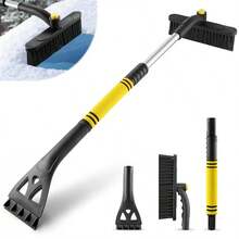 2-In-1 Multifunctional Telescopic Snow Shovel With Scraper And Brush, ABS Material, Non-Electric Car Ice Scraper, Easy Snow Removal - Snow Shovel - View 11