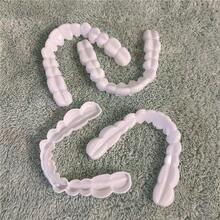 4pcs Reusable Teeth Whitening Strips, Unisex, Natural Looking, Comfortable Fit Dental Veneers - White - View 7