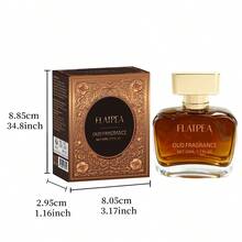 FLATPEA 1.7oz Warm Leather Scented Gentleman's Perfume With Juniper & Sandalwood, Alcohol-Free, Long-Lasting Woody Fragrance For Men, Suitable For Daily Commute Or Client Meetings, Practical Birthday Gift