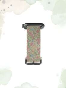 一条印花硅胶智能手表表带。这款通用型 20-22 毫米表带具有广泛的兼容性：兼容华为 Watch GT3/GT4、三星 Galaxy Watch6 以及 Series 1 至 Series 9、SE 和 Ultra（表壳尺寸 38-49 毫米）。