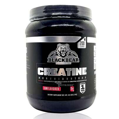 Creatina Monohidratada 1 kg BlackBear 200 servicios