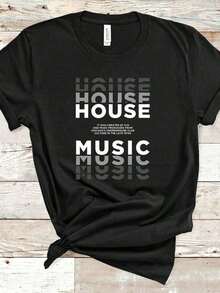 House Wife Dom Dolla John Summit Tee _ DJ Music Lover Shirt _ Electronic Dance Music Apparel HouseValentine's Day T-Shirts - 黑5 - 查看 1