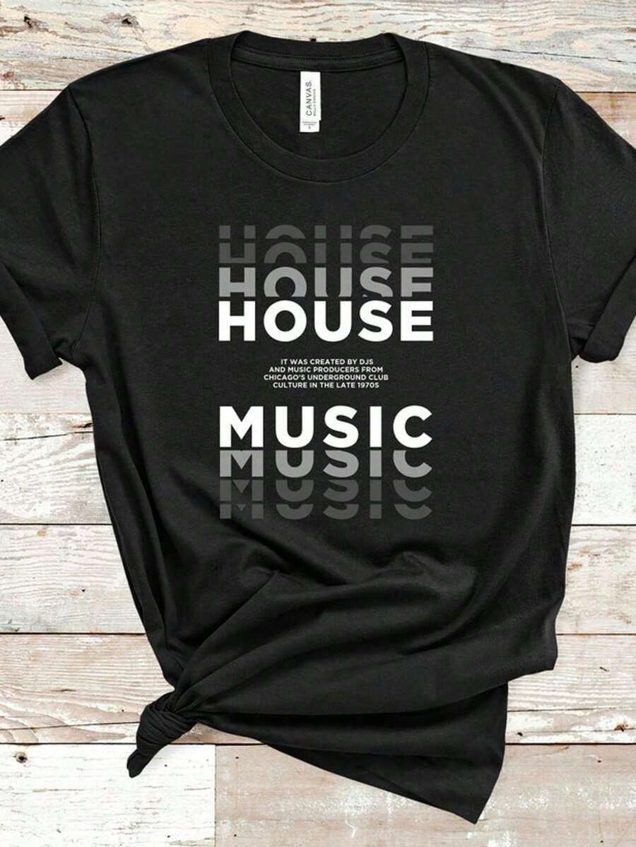 House Wife Dom Dolla John Summit Tee _ DJ Music Lover Shirt _ Electronic Dance Music Apparel HouseValentine's Day T-Shirts - 黑5 - 查看 1