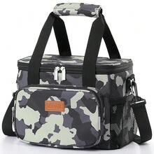 Medium Lunch Bag Insulated Lunch Box Soft Cooler Cooling Tote For Adult Men Women, Camouflage 12-Can (9L),Medium(9L),Camouflage - Ngụy trang - Xem 1