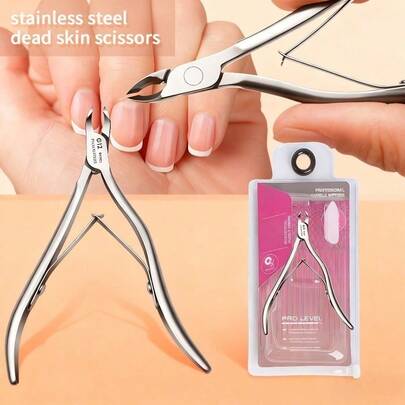 Ultra-Sharp Professional Cuticle Trimmer Set - Shears With 5mm Jaws, Effective Cuticula Remover For Nails & Toenails, Unisex Tool For Men's & Women's Manicure Pedicure, Sharp Blade Ensures Easy Dead Skin Removal, Suitable For Home Grooming & Salon W