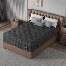 LayRoad Bedroom Furniture, 12-Inch Black Queen Mattress, Built-In Memory Foam And Individually Pocketed Springs, Available In Twin, Full, Queen And King Mattress Sizes, With Side Handles For Easy Movement, Fiberglass-Free, Odorless, Highly Breathable, Providing A Comfortable Sleep. - 黑色 - 查看 4
