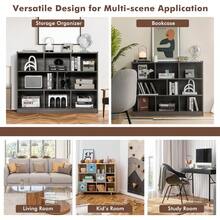 Wood Storage Cube Bookcase 3 Tier 8 Cube Open Shelf Storage Cabinet Multipurpose Bookshelf Display Shelf For Living Room Bedroom Kid's Playroom Reading Nook Grey - Grey - View 7