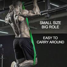 Nuevas bandas de resistencia de látex, adecuadas para yoga, entrenamiento de fuerza, bandas de ejercicio multifuncionales para gimnasio, bandas de asistencia para dominadas, bandas elásticas duraderas y pesadas - Multicolor - Ver 4