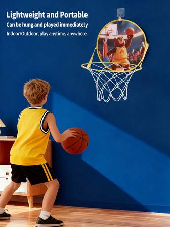 Kastutmaning med djungeldjur, väggmonterad spelram i tyg för barn, 3 teman: Björn/Tiger/Varg, Kognitiv kastleksak för tidig utbildning 3+, Hopfällbar förvaring, Interaktiv present för föräldra-barn, Jul- och födelsedagspresent (bollar ingår ej)