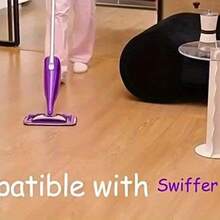 3pcs Reusable Microfiber Mop Pads - Highly Absorbent, Pet Hair Removal, Dust & Dirt Trapping, Cleaning Accessories - Multicolor - View 6