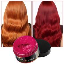 GOIPLE One-Time Hair Dye Wax, Long-Lasting Temporary Hair Dye Wax, DIY Hair Dye Cream, Easy To Wash, Hair Dye Mud, Suitable For Skin, Hair, Beard, Daily, Party, Cosplay, Halloween, Unisex (Black/White/Purple/Purple Pink/Orange/Blue/Purple/Red/Yellow/Dark Gray/Green) - 彩色 - 查看 33
