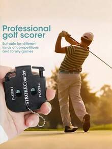 1 pieza Conjunto de contador de puntaje de golf, marcador de puntuación para 2 jugadores, contador de golf digital portátil, cuentakilómetros deportivo portátil, adecuado para anotadores de partidos de golf, accesorios de golf - Multicolor - Ver 8