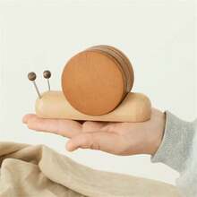 Black Walnut Cartoon Snail Stress Relief Creative Tea Cup Mat, Heat Insulation Coaster For Tea/Coffee Mugs - Multicolor - View 8