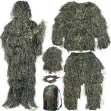 [Camo 3D] 3D Ghillie Suit Set 5-Piece Camouflage Woodland Tactical Gear - Multicolor - View 10