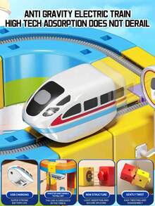 STEM 儿童电动火车套装（3-5 岁）| 可拼接轨道，配有电动循环迷你火车 | KlickRail 可拼接轨道 32/48 件装 | 适合作为万圣节、圣诞节、感恩节礼物