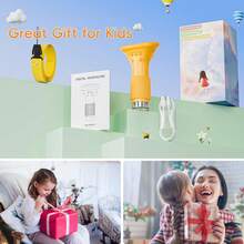 Portable Microscope, Suitable For Outdoor Portable Pocket Microscope, 2-Inch Screen-200x Magnification, Mini Handheld Microscope, 3-Level Light Adjustment, Suitable ForChristmas, Birthday Gifts, Exquisite Packaging, Suitable For Gift Giving - Yellow - View 13