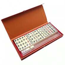 Vintage Chinese Mahjong Set Traditional 146 Tiles Mah-Jong Game Set W/ Case Box - Multicolor - View 2