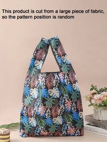 可重复使用的大号可折叠购物袋，带提手，购物手提袋，日常收纳袋