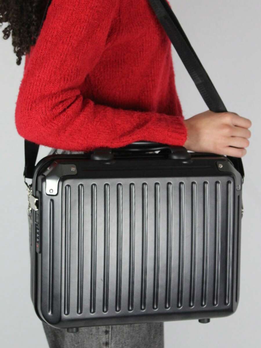Carry-On Suitcase, Standard ANAC Compliant, 10kg ABS, Durable, 360° Double Wheels, Built-In Lock, USB Port, Expandable Zipper, Anti-Theft. - 紅色 - 查看 1