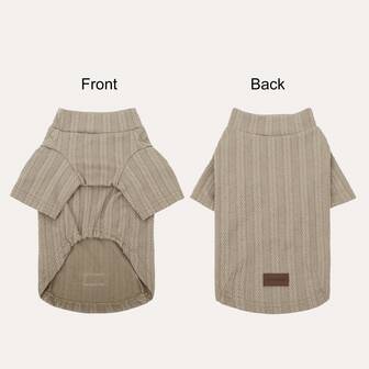 一件加厚、舒适、弹力宠物狗T恤，适合小型/中型犬猫，宠物服装，秋冬季