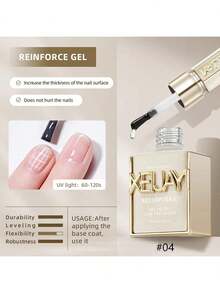 XEIJAYI 15ml 底油、面部油與指甲強化劑，長效透明橡膠塗層，LED UV 強韌指甲，高光澤凝膠指甲油 - 無色 - 查看 12