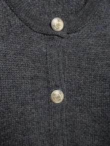 Cárdigan elegante de punto para mujer con manga larga, bolsillos y diseño casual para el otoño - Gris Oscuro - Ver 8