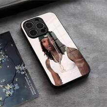 Funda de teléfono Raper K-King Von para 17 16 E Pro Max 15 14 13 12 Pro 11 Max Plus, cubierta de vidrio negro - Negro 4 - Ver 6