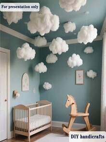 50克/240克/520克柔软蓬松的白色聚酯纤维填充物 - 高弹性和极致柔软，适用于毛绒玩具、抱枕、宠物床 - 易于使用的填充材料 - 耐用且蓬松 - 可用于缝纫和手工制作 - 可与泰迪熊、装饰品、毛绒玩具、装饰靠垫等搭配使用 - 超细纤维聚酯填充物/优质聚酰胺纤维填充物，枕芯为PP棉，可用于制作圣诞树冬季仙境雪景装饰 - 白色 - 查看 7