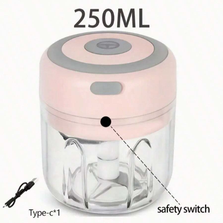 Meat Grinder, Vegetable Chopper, Electric Garlic Chopper, USB Rechargeable Mini Chopper, Powerful Small Food Processor, Vegetable Mixer, Wireless Food Chopper For Ginger, Chili, Fruits, Meat, Etc