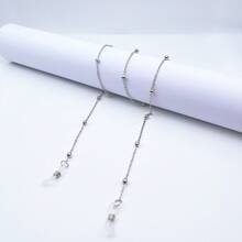 Delicate Eyeglass Cord, Colorful Fashion Safety Chain/New - 銀色 - 查看 1