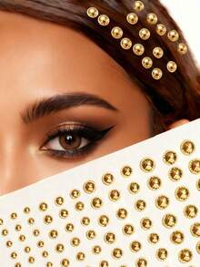 1/3 ورقة ملصقات الراين ال- 3D اللامعة، 165 قطعة ملصقات راين شفافة لاصقة ذاتيًا، إكسسوارات شعر DIY موضة Y2K، مناسبة لمهرجانات الموسيقى وحفلات التنكر والحفلات وتصفيف الشعر وشاطئ الصيف والوصيفات وحفلات الزفاف وعيد الأم وعيد الحب (4 أحجام: 0.12 بوصة / 0.16 بوصة / 0.2 بوصة / 0.24 بوصة)، لصالون الحلاقة والجمال والسفر الأساسي، منتجات الشعر، رعاية الشعر، إكسسوارات الشعر، طقم أدوات تصفيف الشعر - أحجار الراين متعددة الألوان - مشاهدة 15