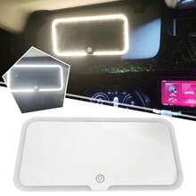 Car Vanity Mirror With LED Lights, 3-Color Dimmable Makeup Mirror For Car Sun Visor - Multicolor - View 5