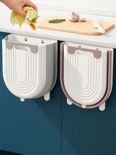 1 pieza Cubo de basura plegable ahorra espacio: versátil, ecológico y portátil para la cocina, el coche, el baño - Mejora tu decoración, cocina, baño, hogar, proveedores del hogar