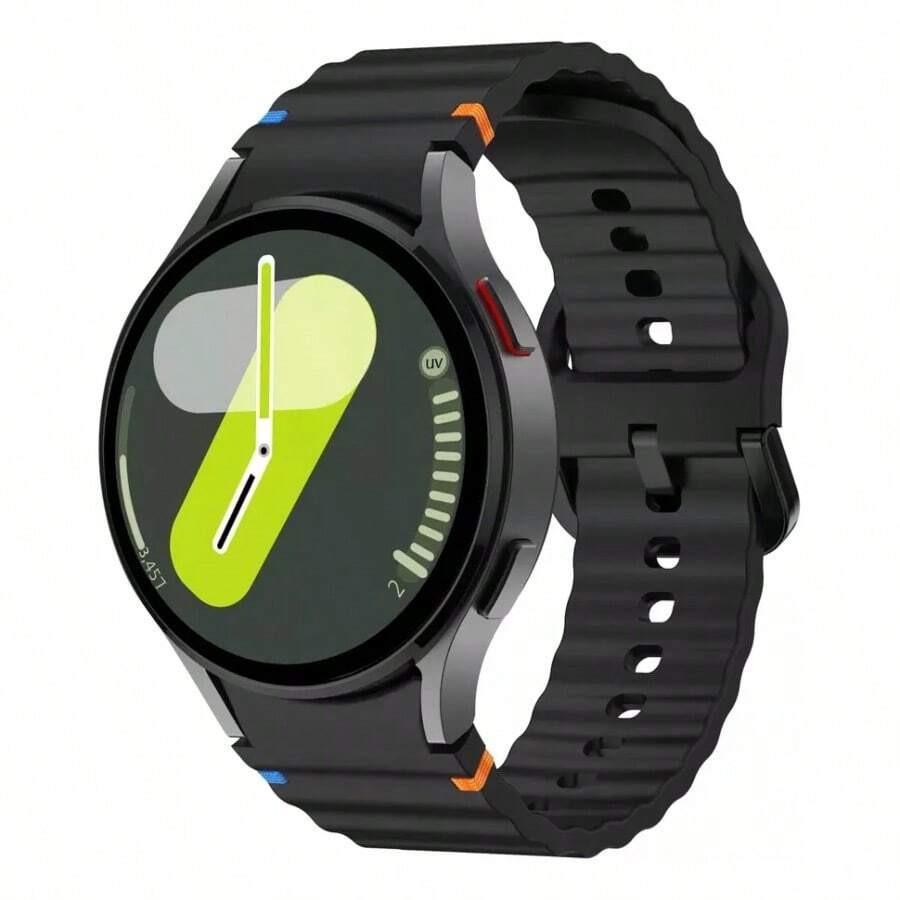 SMART WATCH MX Correa Sport Para Galaxy Watch / 7 / 6 / 5 / 5 Pro / 4 / Fe - Negro - Ver 1
