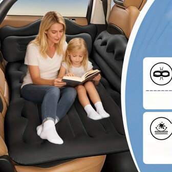 Thick Car Trunk Inflatable Mattress, Car Inflatable Bed, Car Rear Seat Air Mattress, Outdoor Rear Leveling Pad Travel Mattress, Convenient Storage And Portable