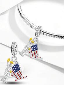 1件时尚闪亮秘鲁羊驼吊坠珠子饰品，适合DIY手链和女士配饰 - 串珠 - 查看 7