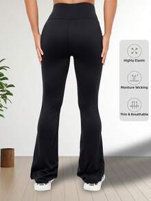 女士户外运动紧身裤，带口袋，提臀塑形瑜伽裤